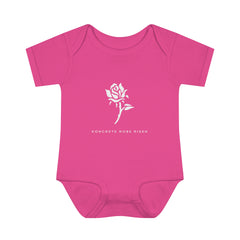 Koncrete Ro$e Risen Infant Baby Rib Bodysuit