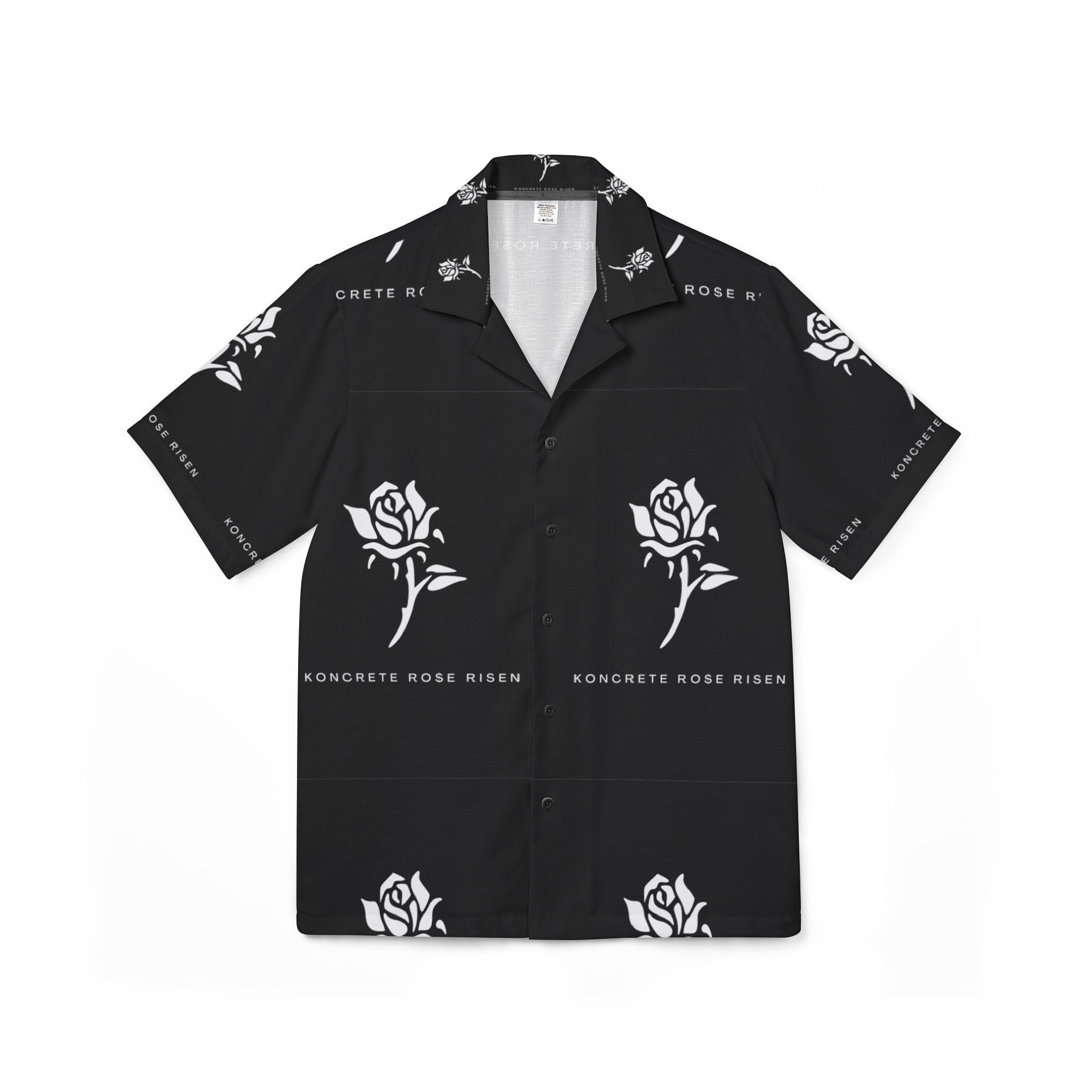 Men's Hawaiian Camp Shirt - Koncrete Ro$e Design for Summer Vibes