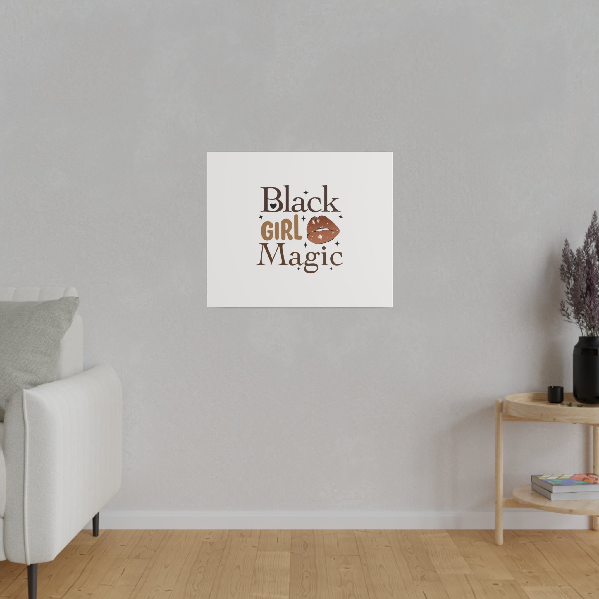 Black Girl Magic Matte Canvas, Stretched, 0.75"