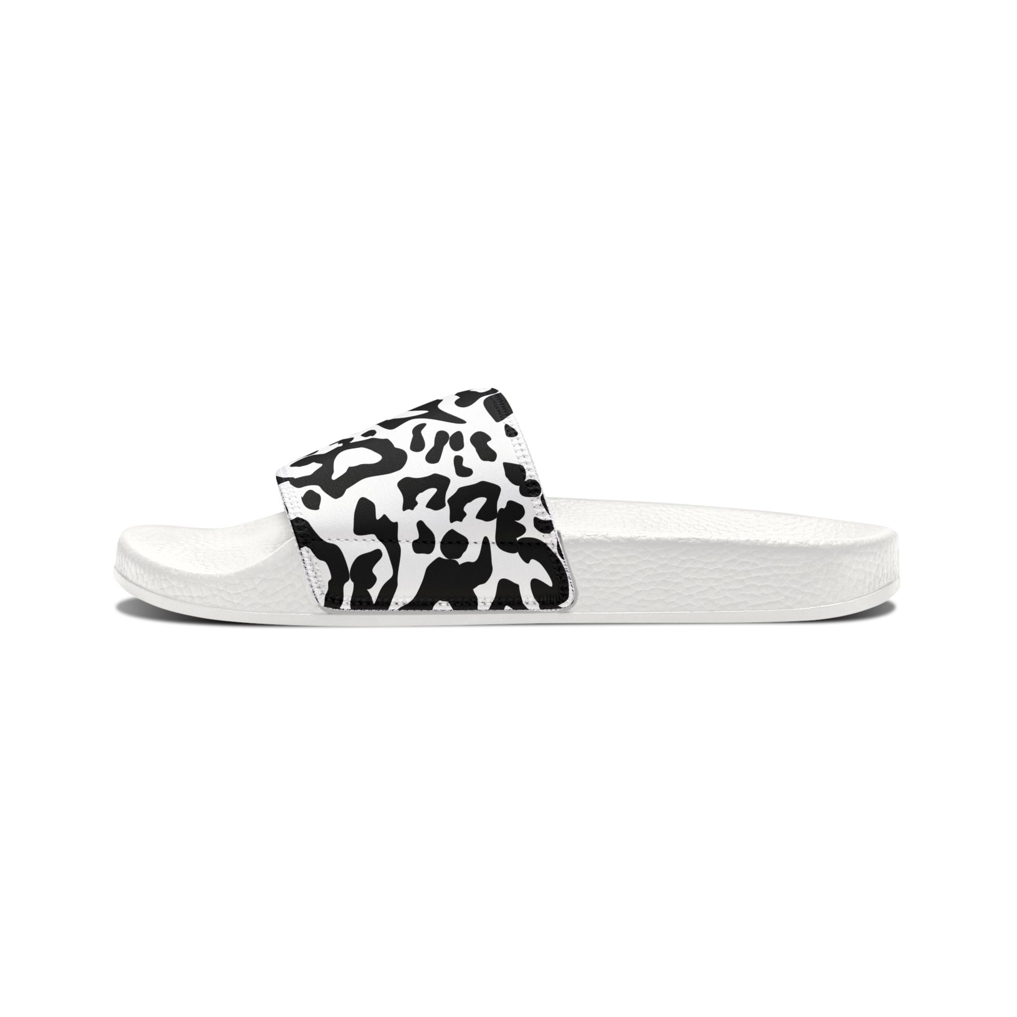 Stylish Women's Removable-Strap Sandals - Chic Black and White Design