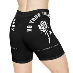 Do Your Thing Baby Koncrete Ro$e Risen Women's Biker Shorts