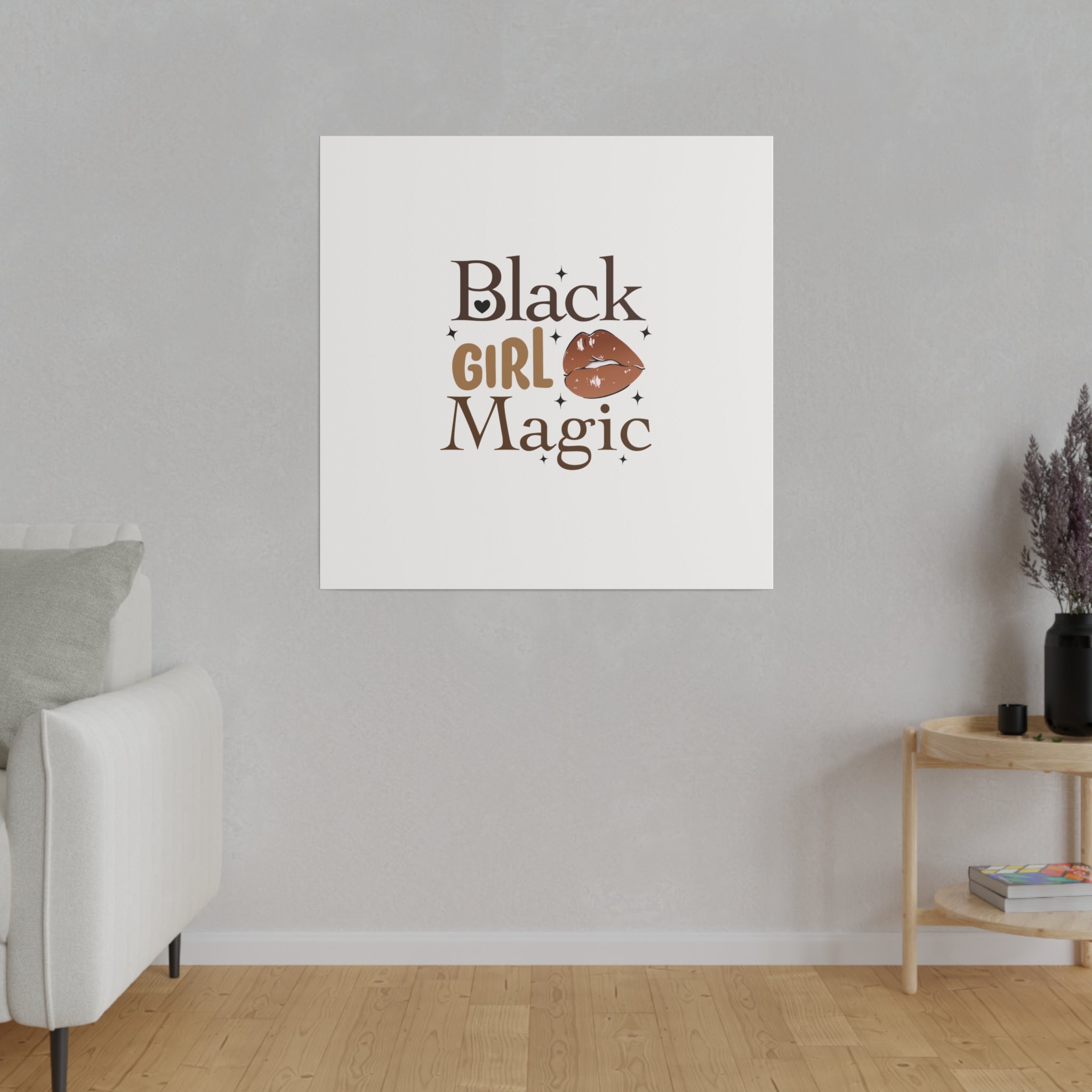 Black Girl Magic Matte Canvas, Stretched, 0.75"