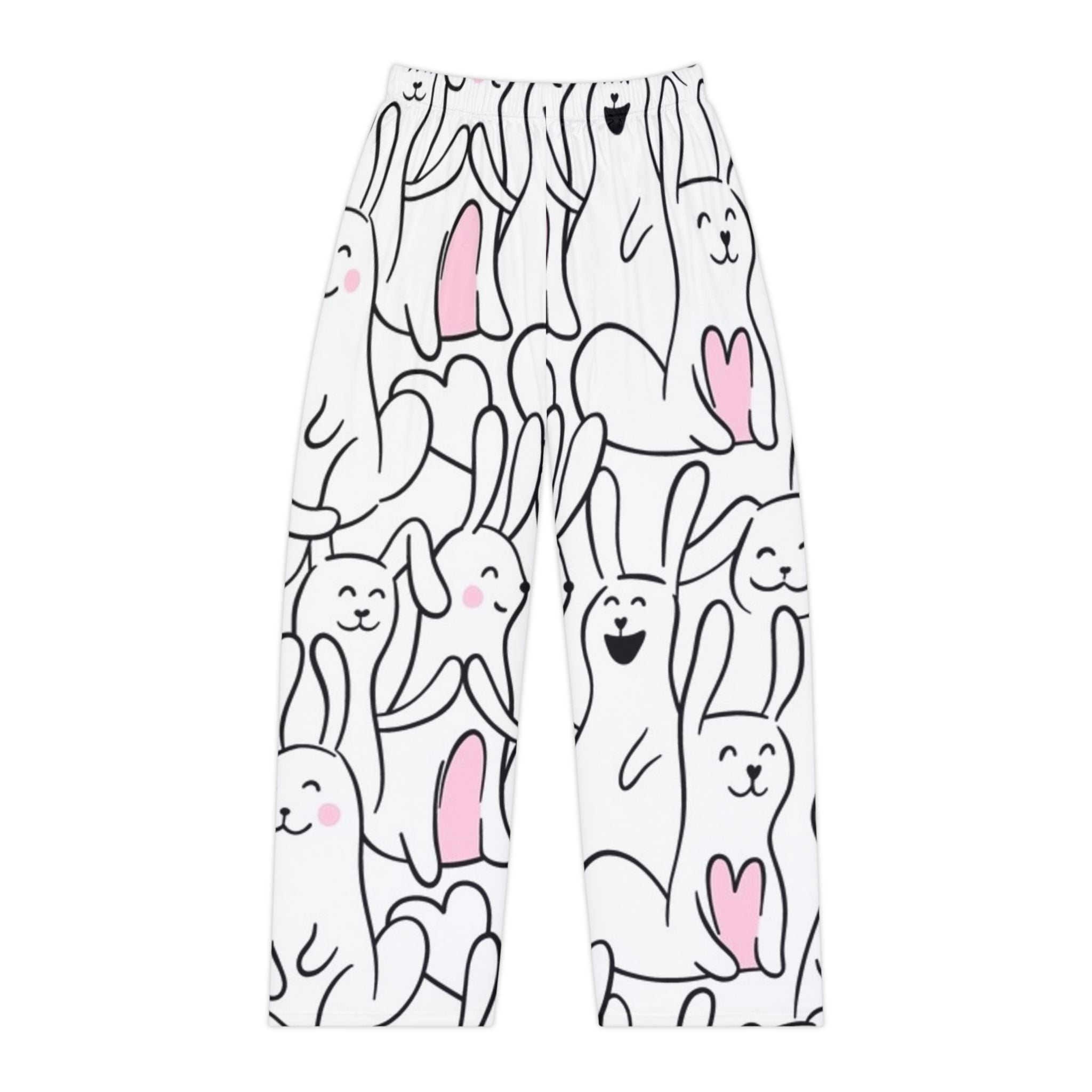 Funny Bunny Print Women's Pajama Pants