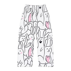 Funny Bunny Print Women's Pajama Pants