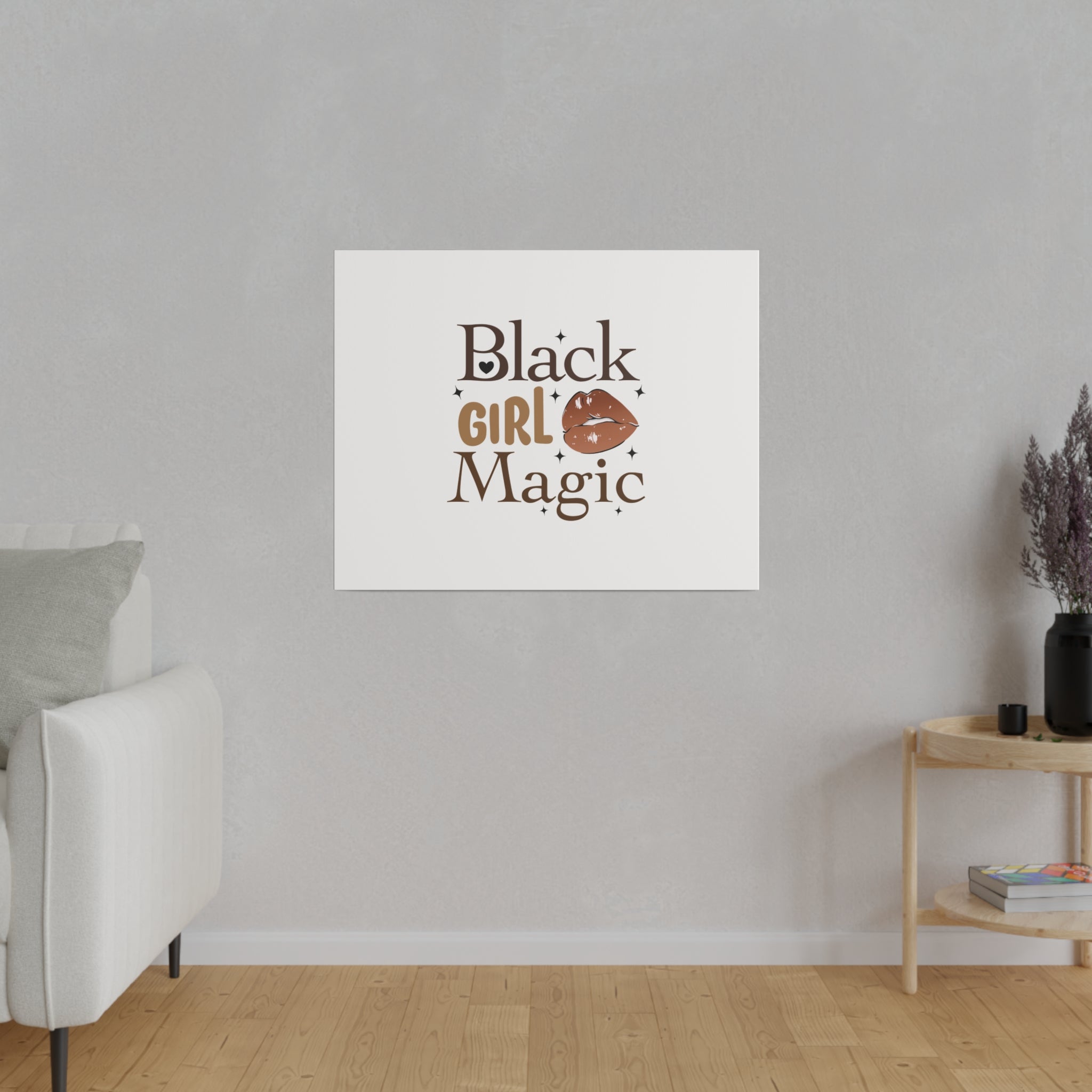 Black Girl Magic Matte Canvas, Stretched, 0.75"