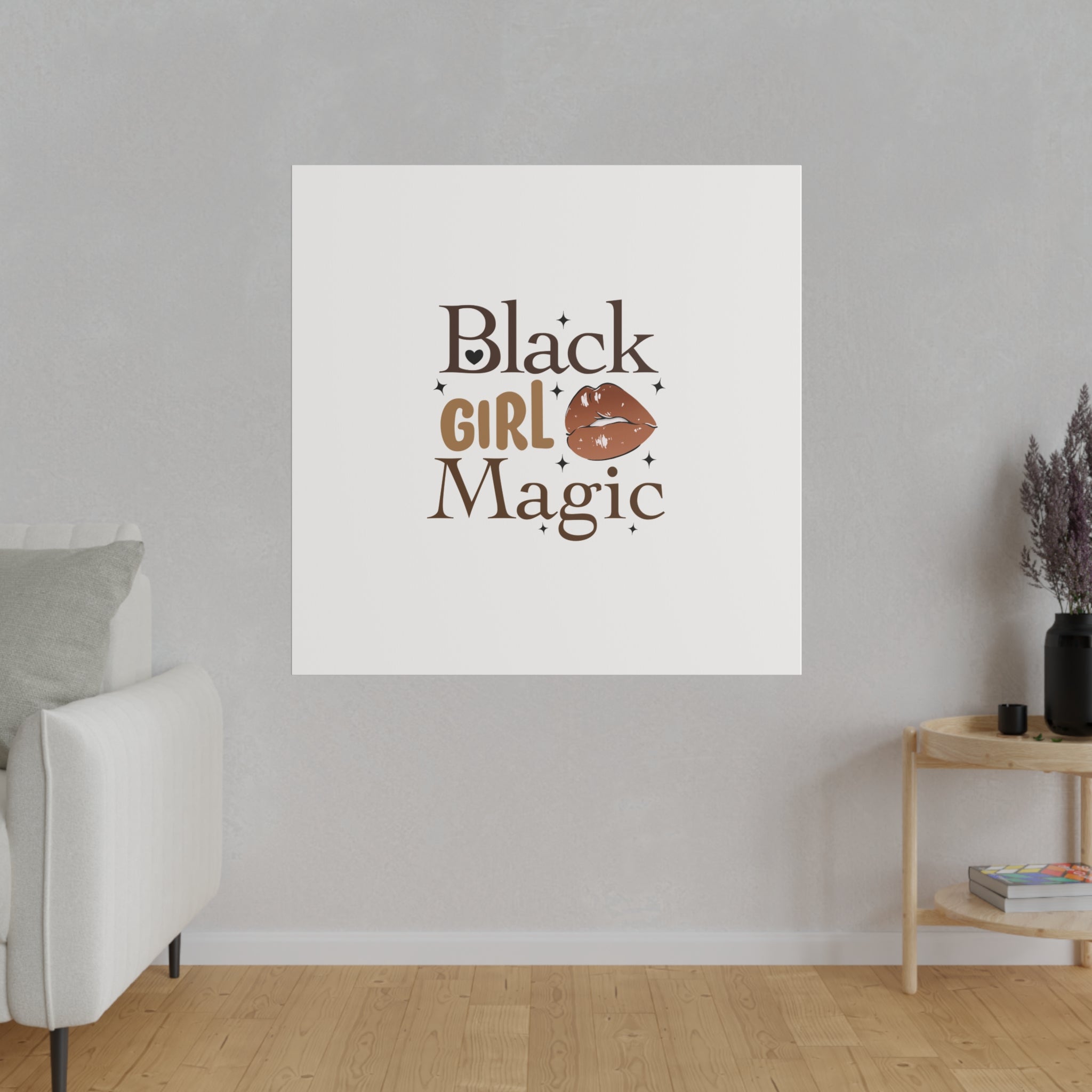 Black Girl Magic Matte Canvas, Stretched, 0.75"