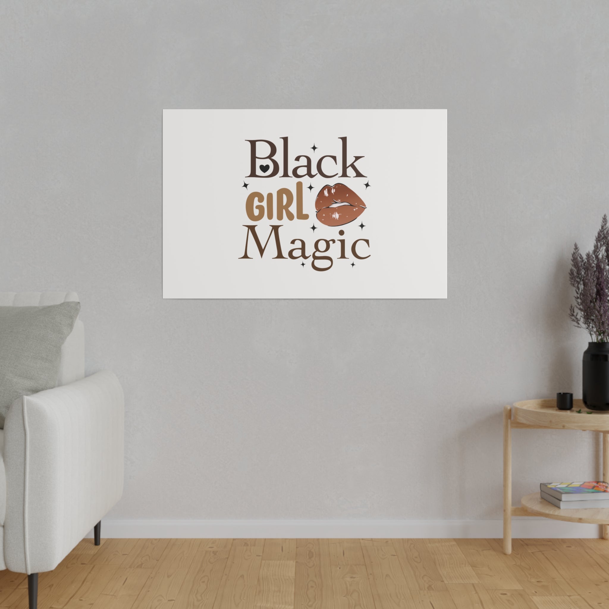 Black Girl Magic Matte Canvas, Stretched, 0.75"