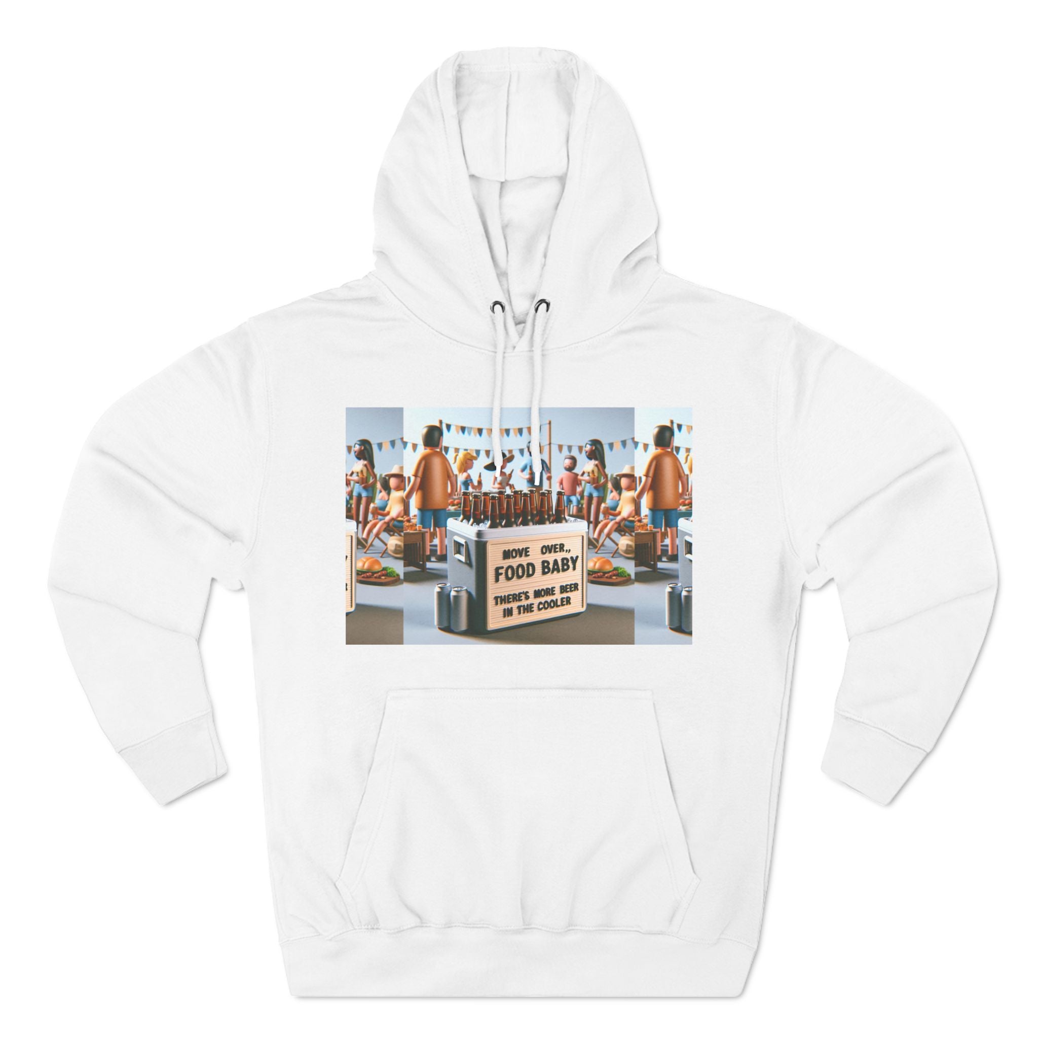 Move Over Food Baby There's More Beer In The CoolerThree-Panel Fleece Hoodie