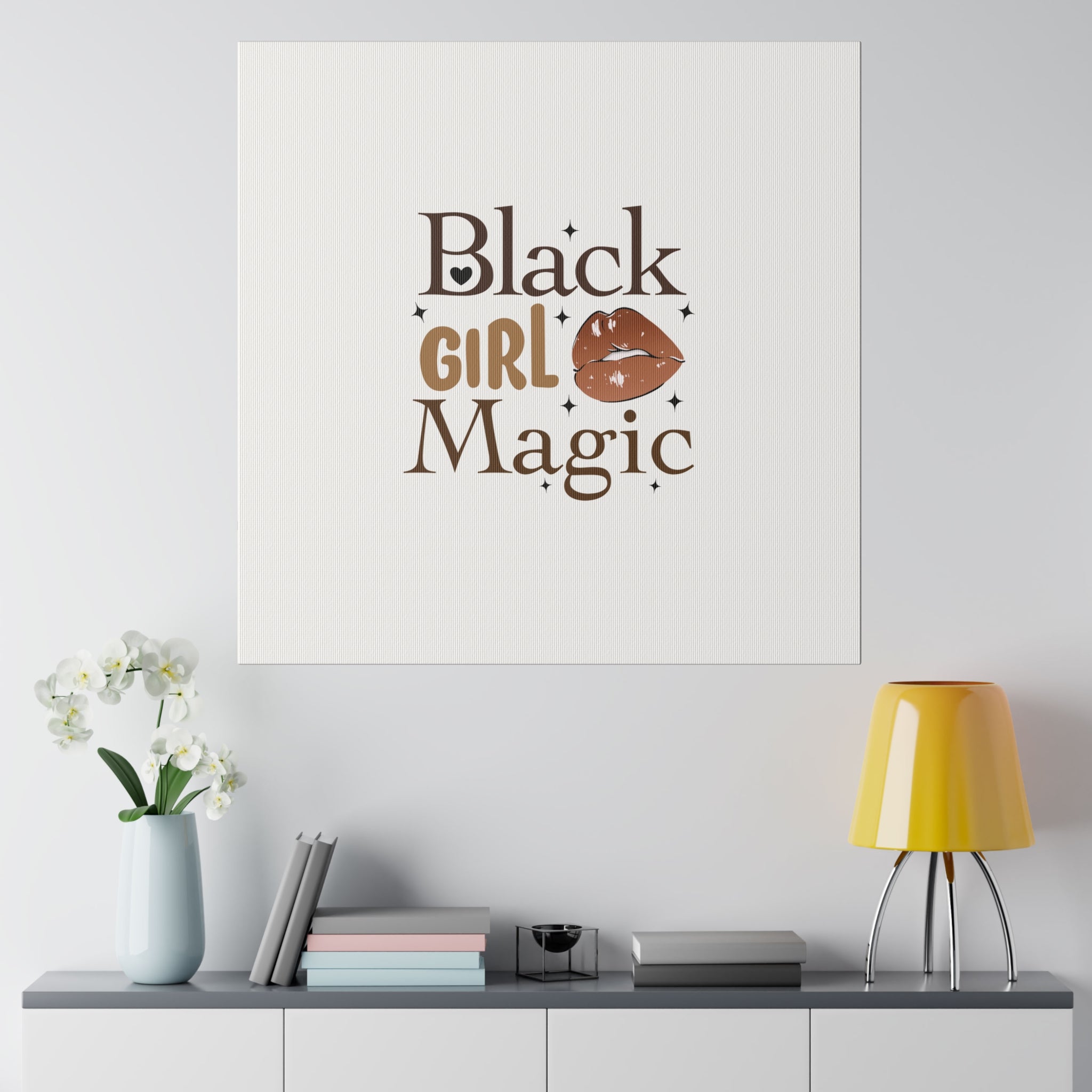 Black Girl Magic Matte Canvas, Stretched, 0.75"