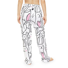 Funny Bunny Print Women's Pajama Pants