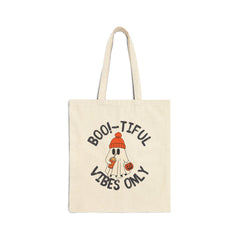 Boo-tiful Vibes Only Tote Bag - Halloween Tote for Spooky Season