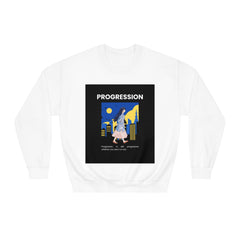 Progression Is Still Progressive Whether You See It Or Not...Unisex DryBlend® Crewneck Sweatshirt