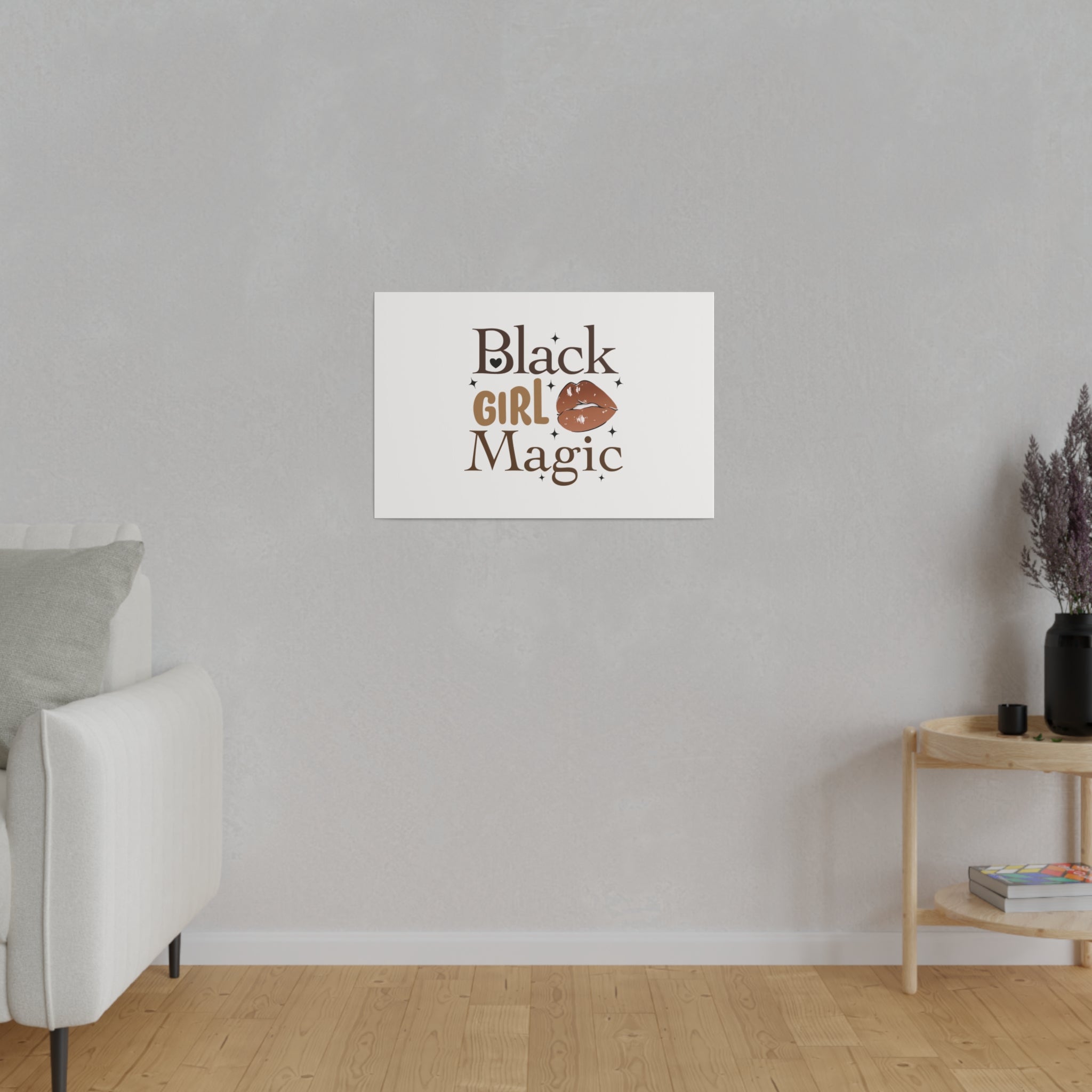 Black Girl Magic Matte Canvas, Stretched, 0.75"