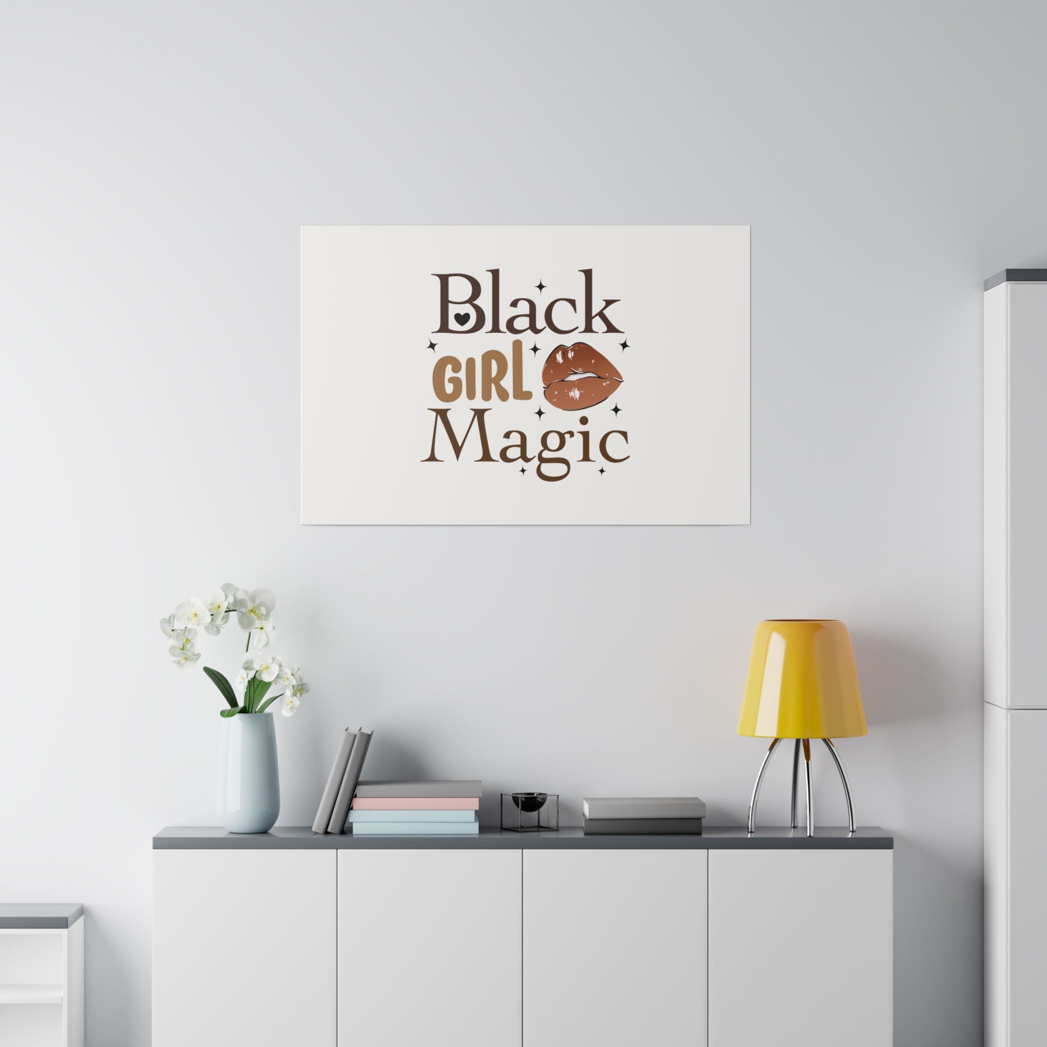 Black Girl Magic Matte Canvas, Stretched, 0.75"