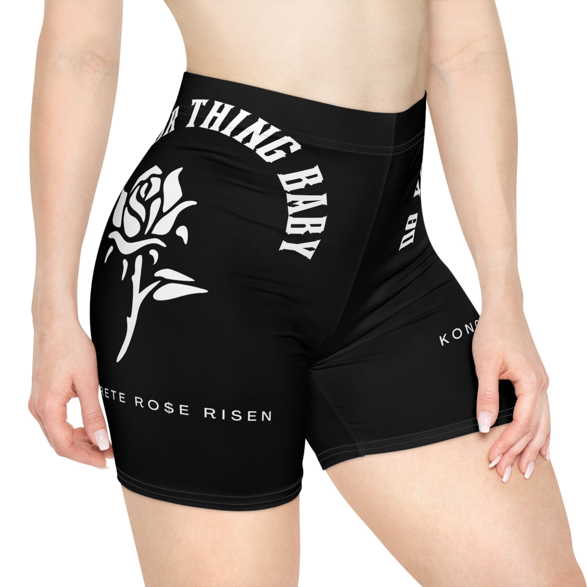 Do Your Thing Baby Koncrete Ro$e Risen Women's Biker Shorts