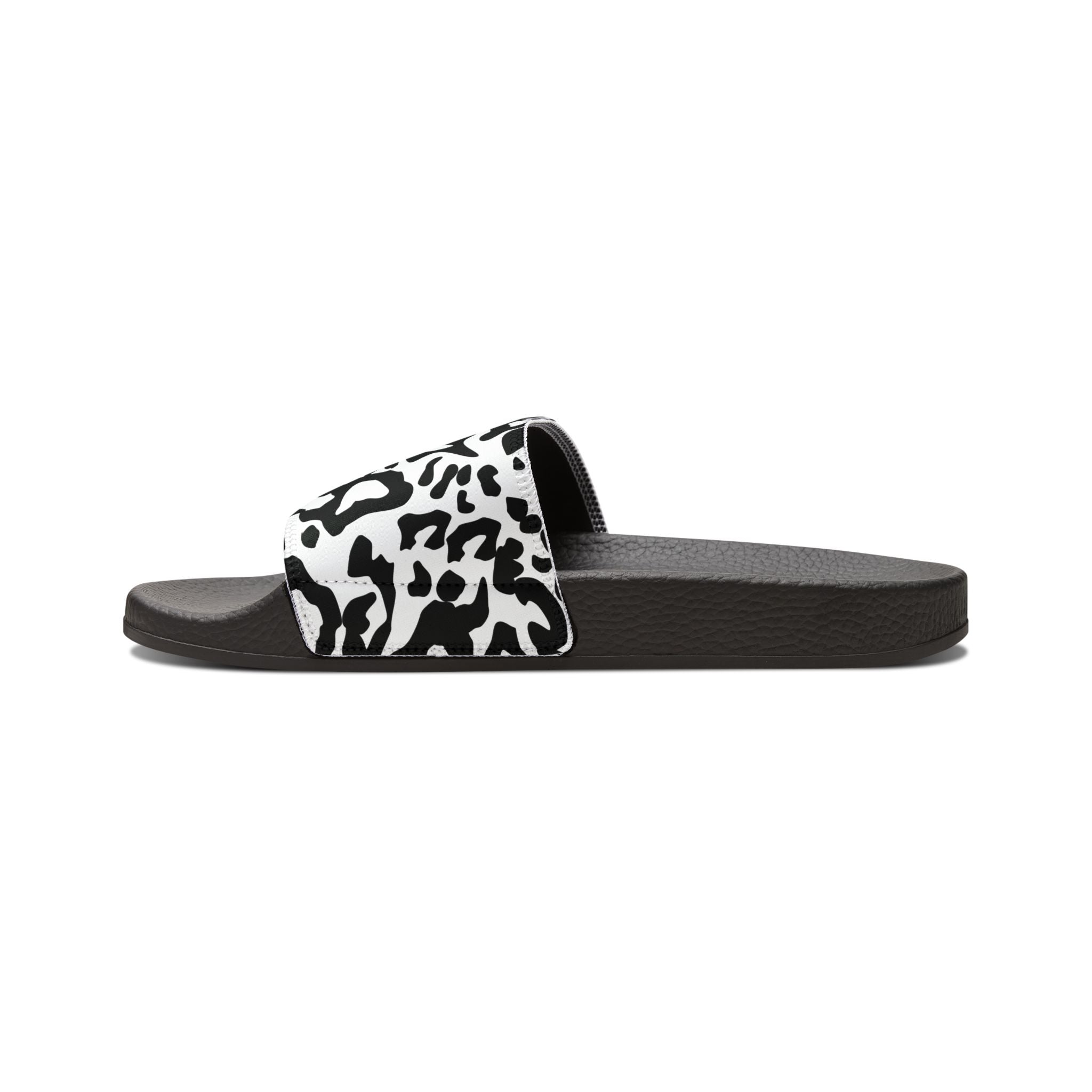 Stylish Women's Removable-Strap Sandals - Chic Black and White Design