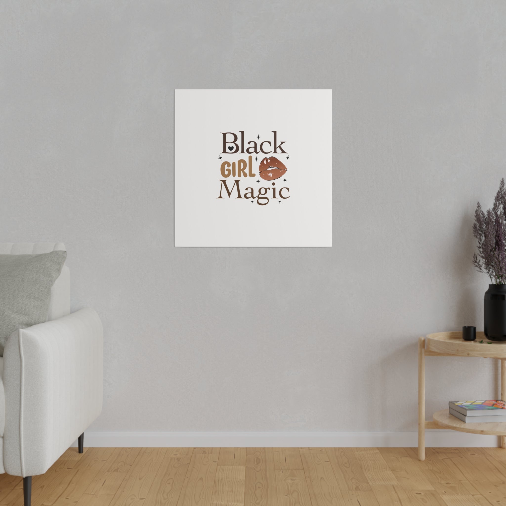 Black Girl Magic Matte Canvas, Stretched, 0.75"