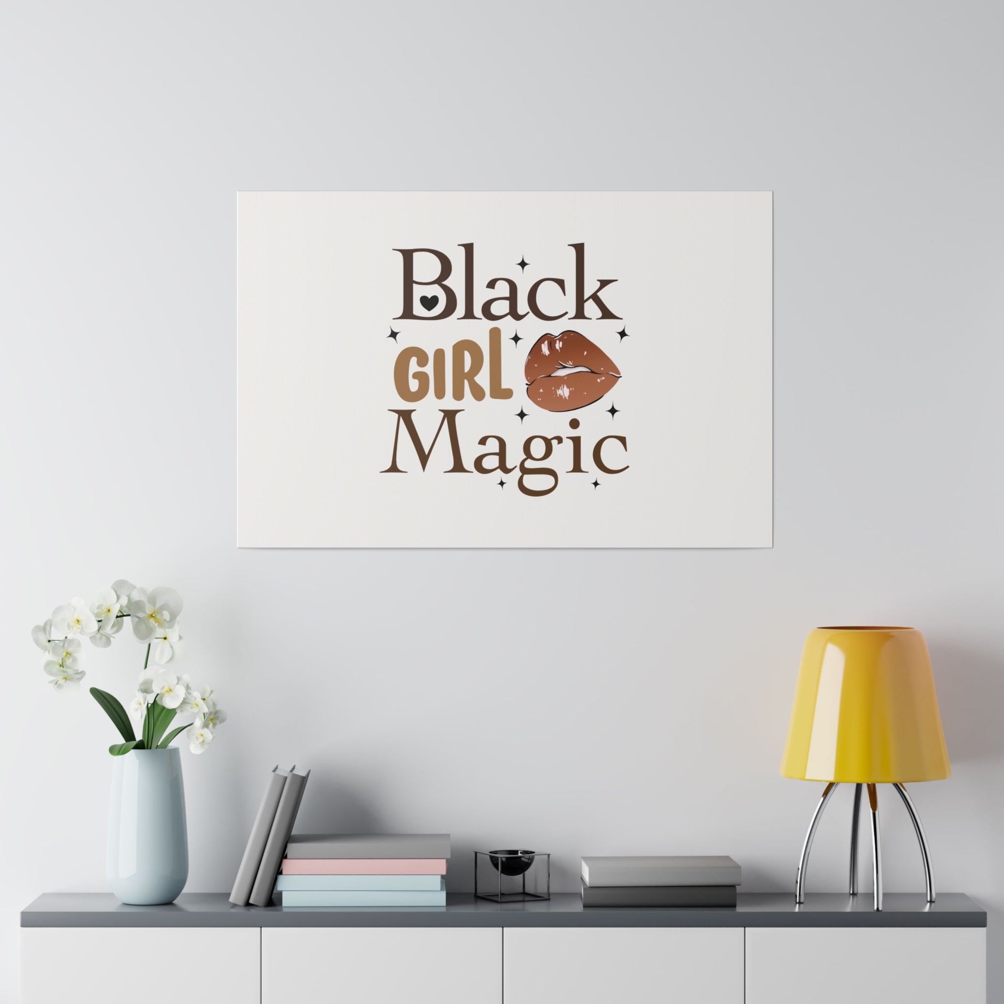 Black Girl Magic Matte Canvas, Stretched, 0.75"