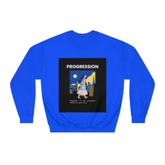 Progression Is Still Progressive Whether You See It Or Not...Unisex DryBlend® Crewneck Sweatshirt