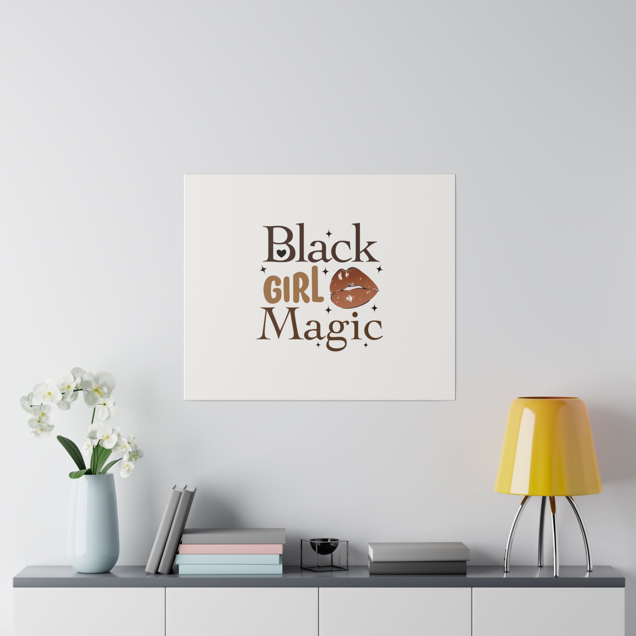 Black Girl Magic Matte Canvas, Stretched, 0.75"