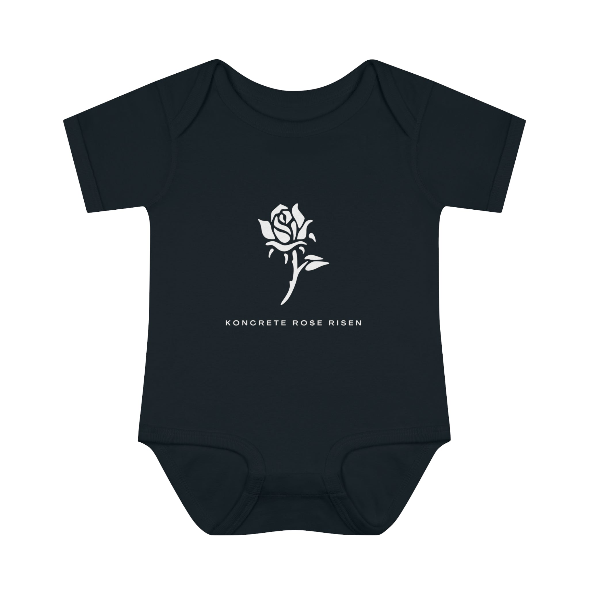 Koncrete Ro$e Risen Infant Baby Rib Bodysuit