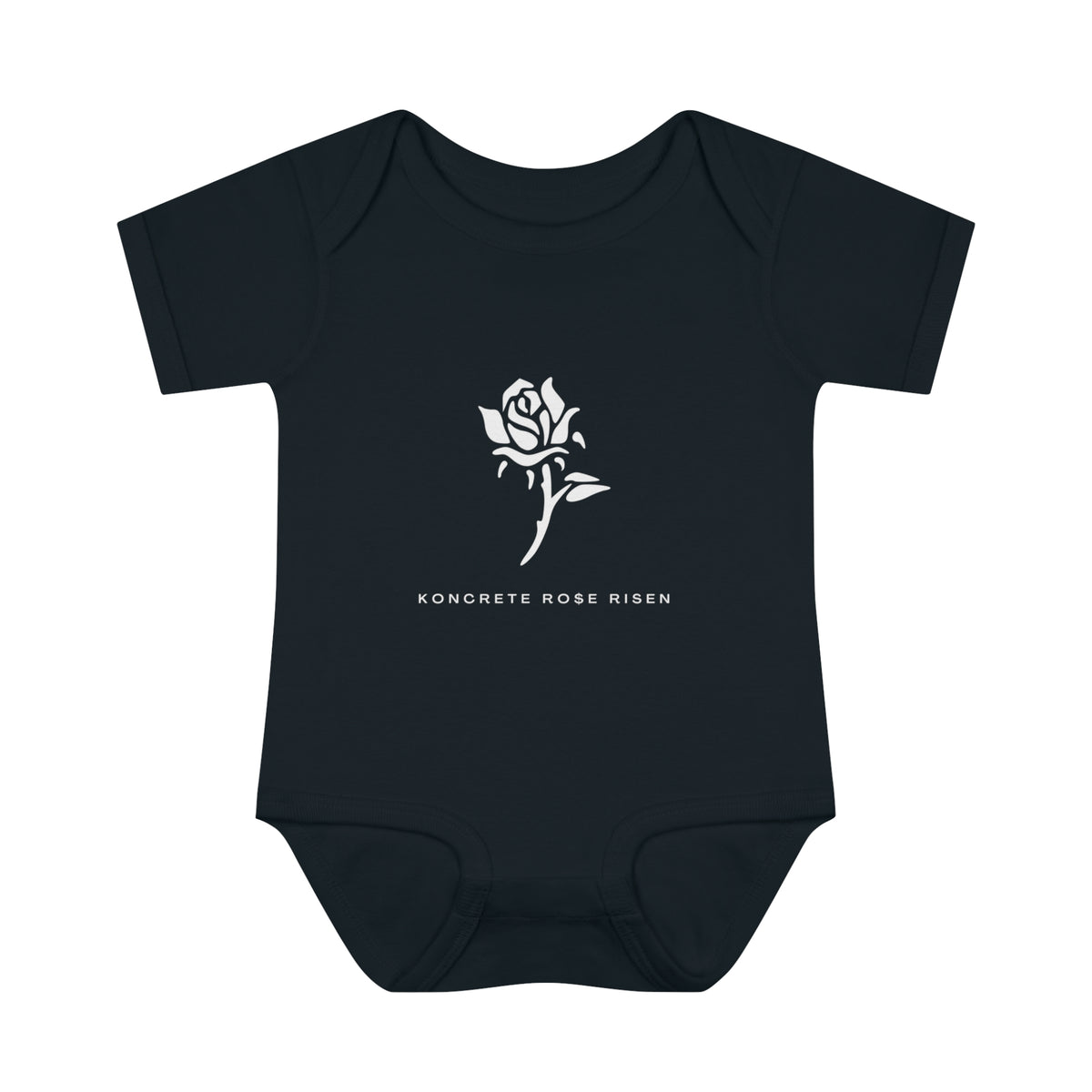 Koncrete Ro$e Risen Infant Baby Rib Bodysuit