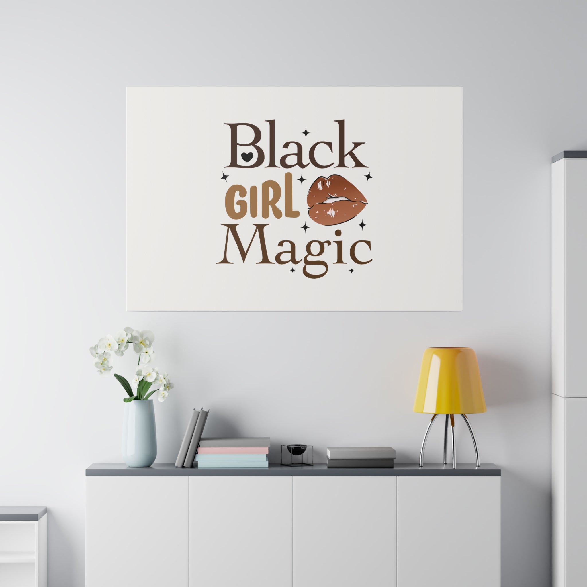 Black Girl Magic Matte Canvas, Stretched, 0.75"