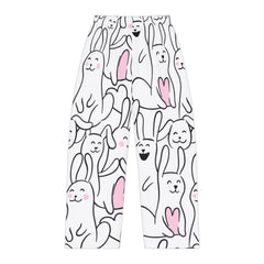 Funny Bunny Print Women's Pajama Pants