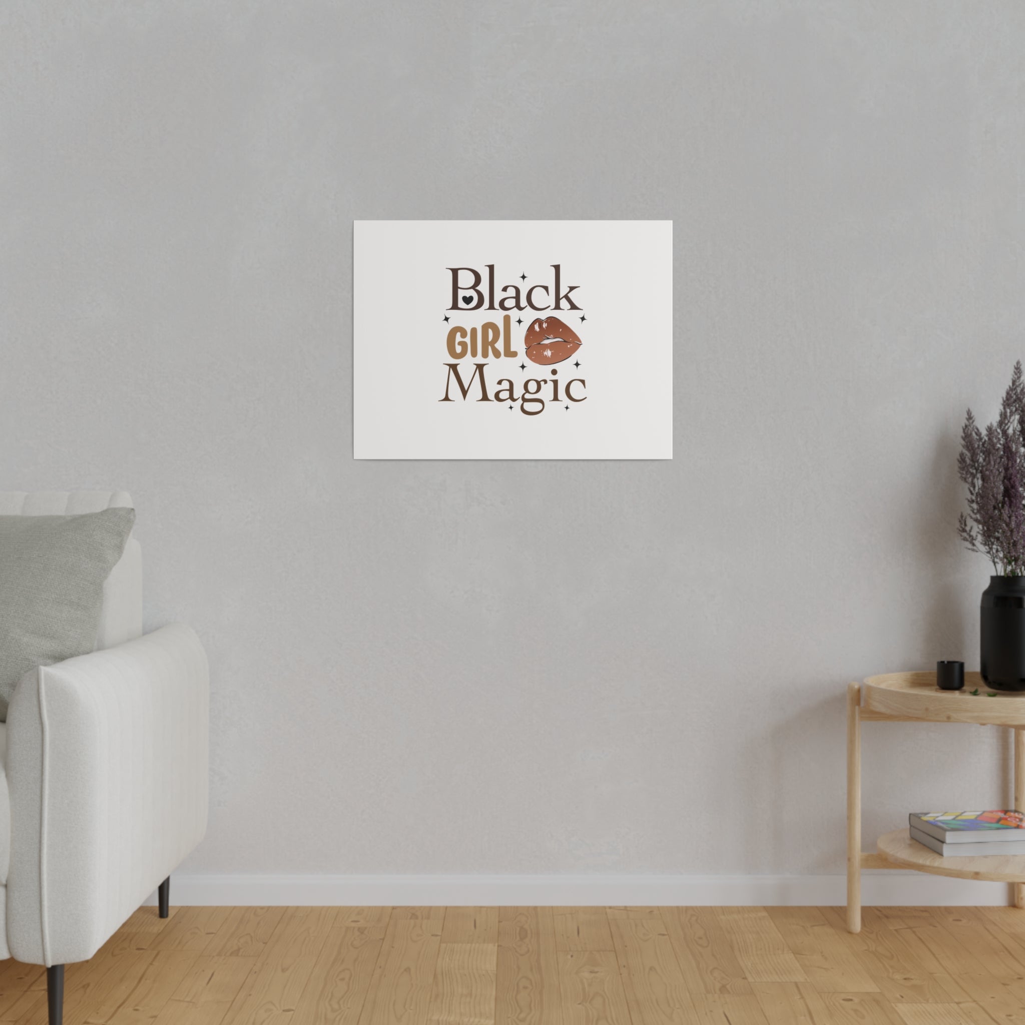 Black Girl Magic Matte Canvas, Stretched, 0.75"