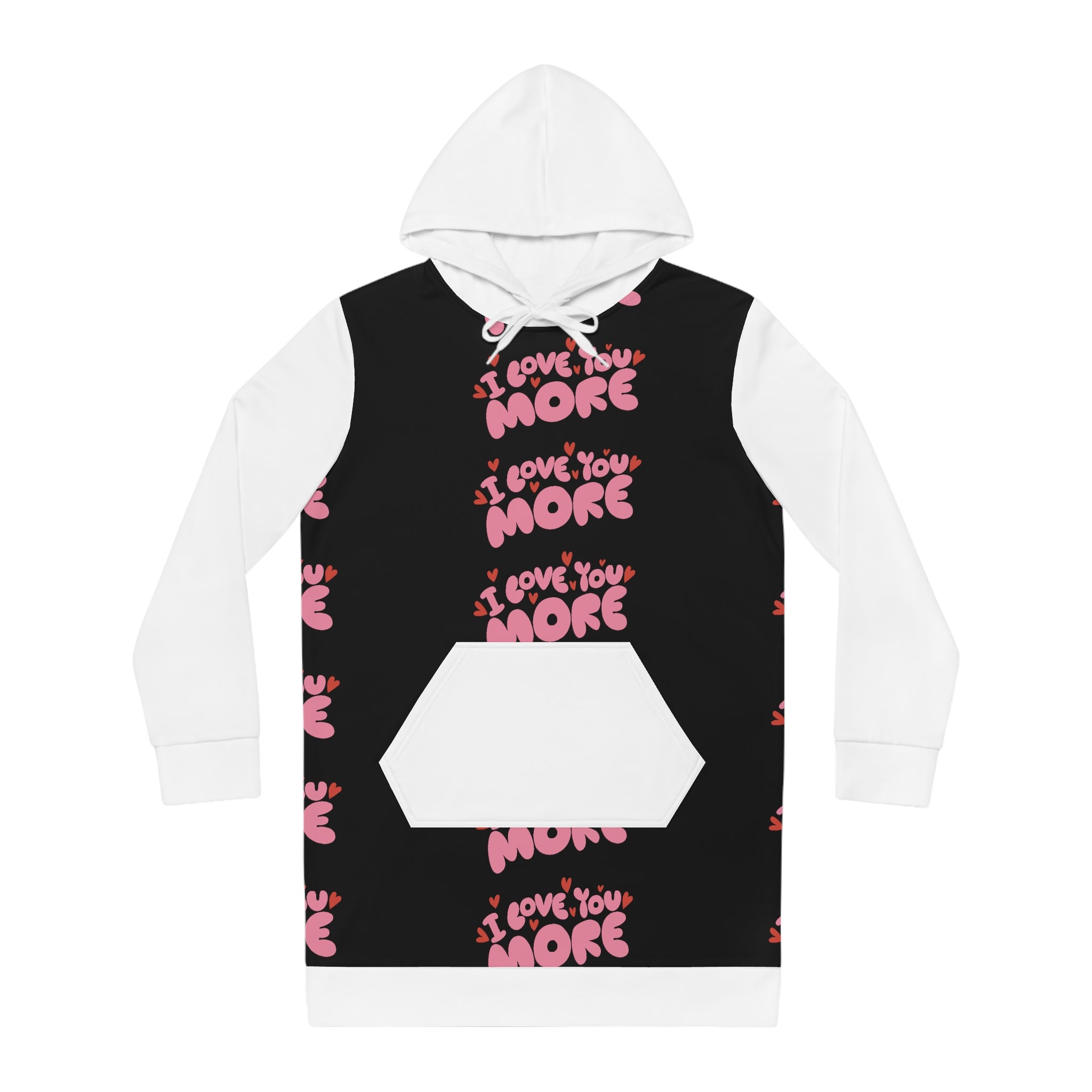 I Love You More Women's Hoodie Dress