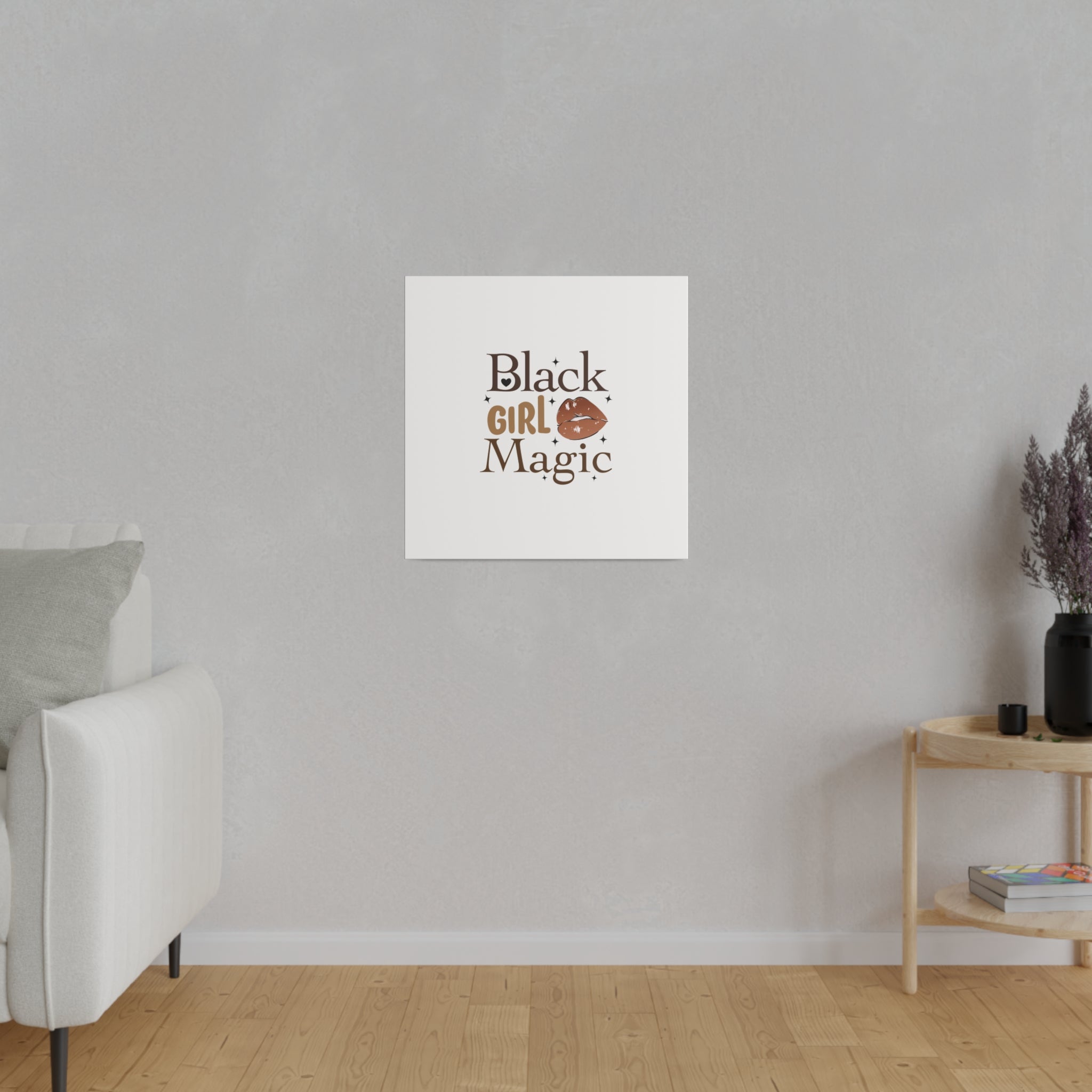 Black Girl Magic Matte Canvas, Stretched, 0.75"